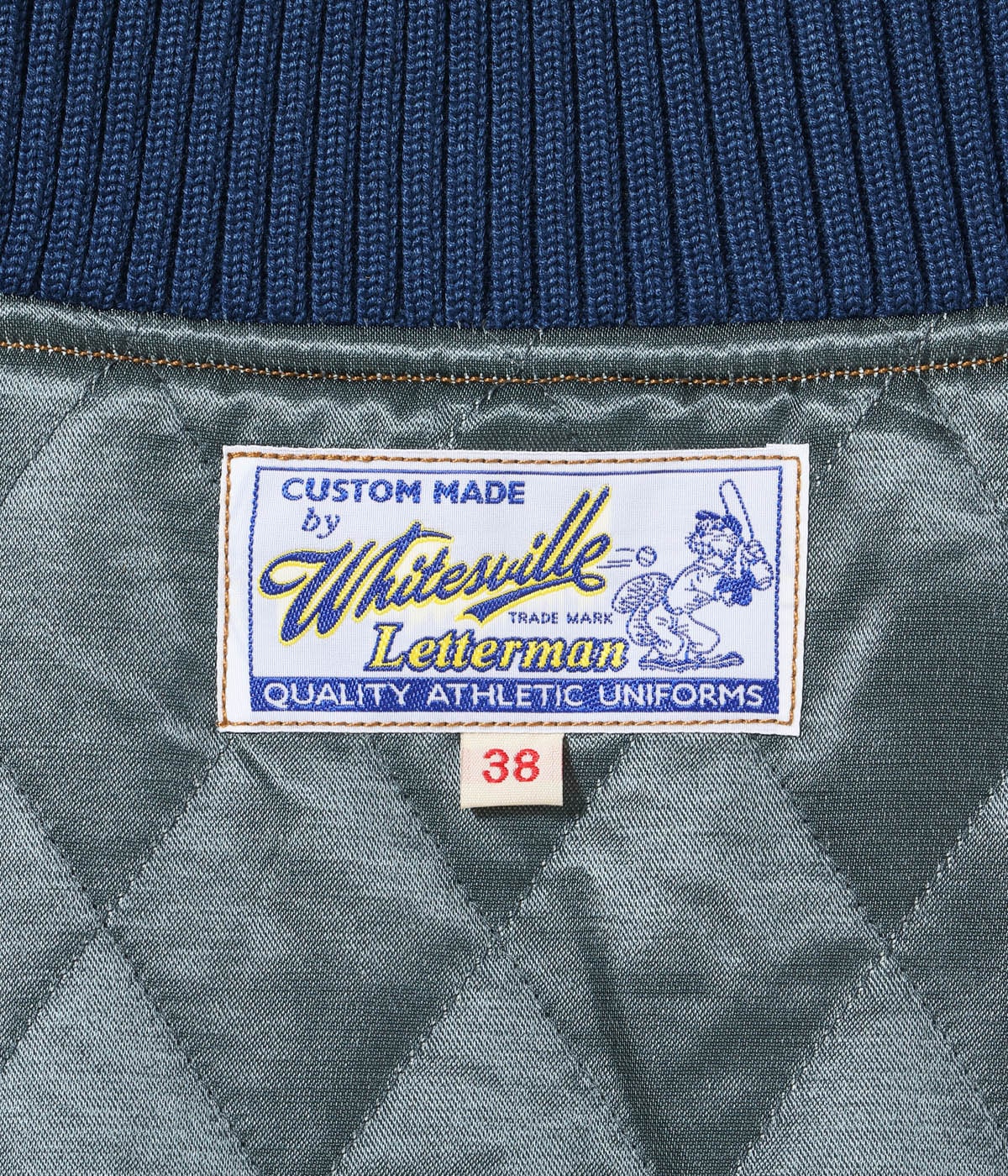 30oz. WOOL MELTON AWARD JACKET “POLAR BEAR” (GOLD)