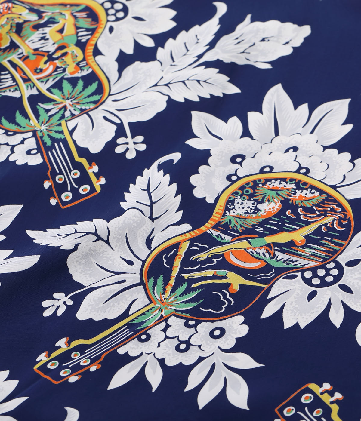 Rayon Hawaiian Shirt Ukulele Melody