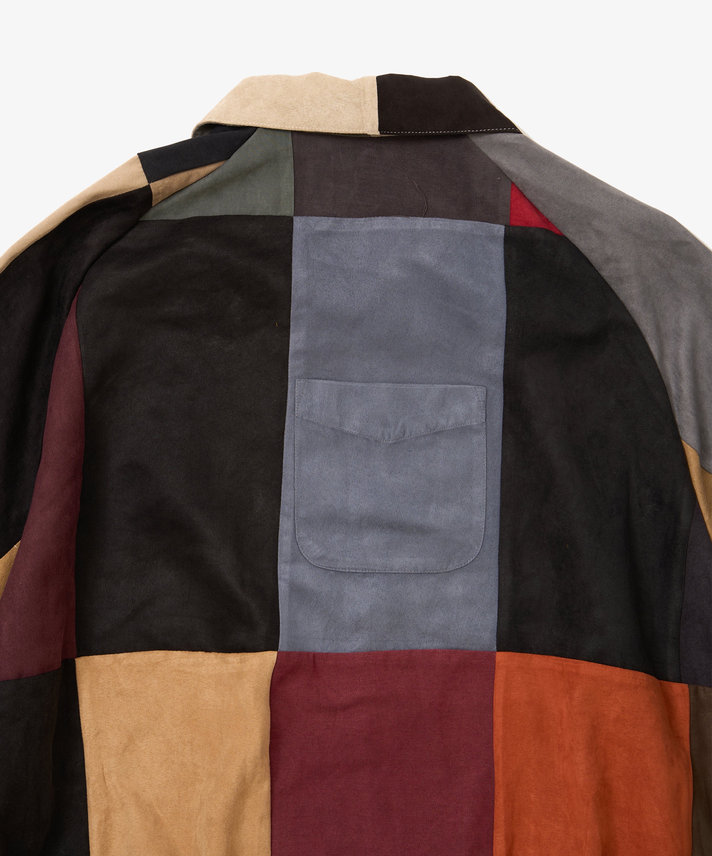 zip blouson faux suede four