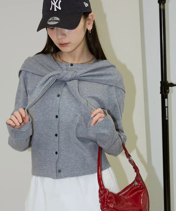 Stole Set Crew Neck Cardigan Limited Edition