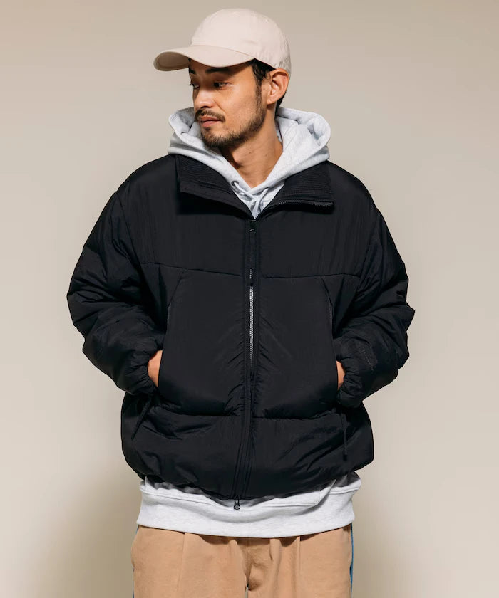 PRIMALOFT PUFF JACKET / Primaloft Stand Collar Puff Jacket / Insulated Blouson