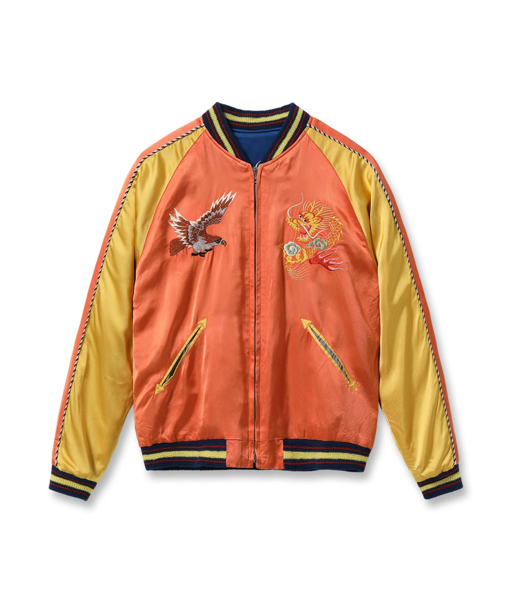 Late 1940s Style Acetate Souvenir Jacket KOSHO & CO. Special Edition ���EAGLE & DRAGON��� �� ���JAPAN MAP���