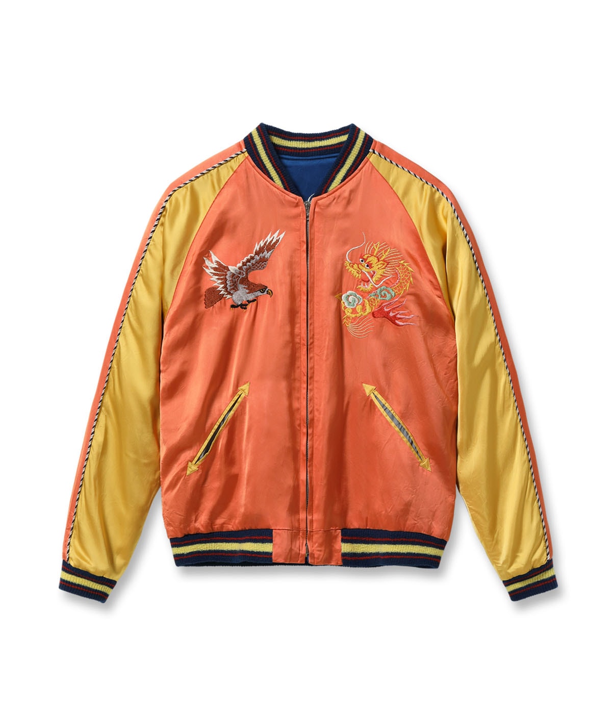 Late 1940s Style Acetate Souvenir Jacket KOSHO & CO. Special Edition ���EAGLE & DRAGON��� �� ���JAPAN MAP���