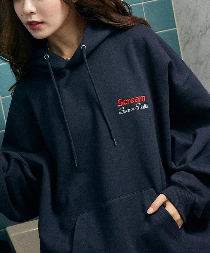 Sagara Embroidery French Bulldog Fleece-Lined Hoodie Limited Edition