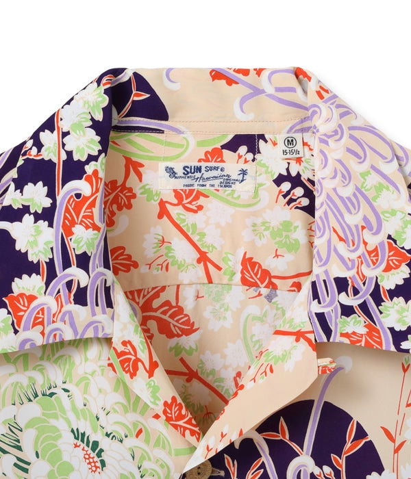 RAYON HAWAIIAN SHIRT “ROYAL FLOWER”