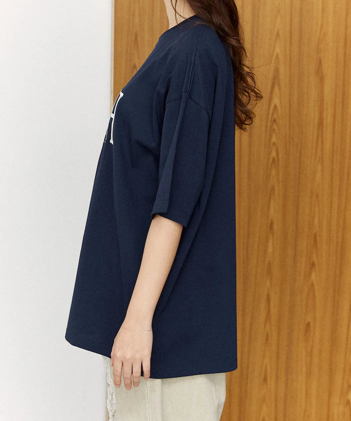 <Functional Material> SLOTH Embroidered Cat T-Shirt Limited Edition