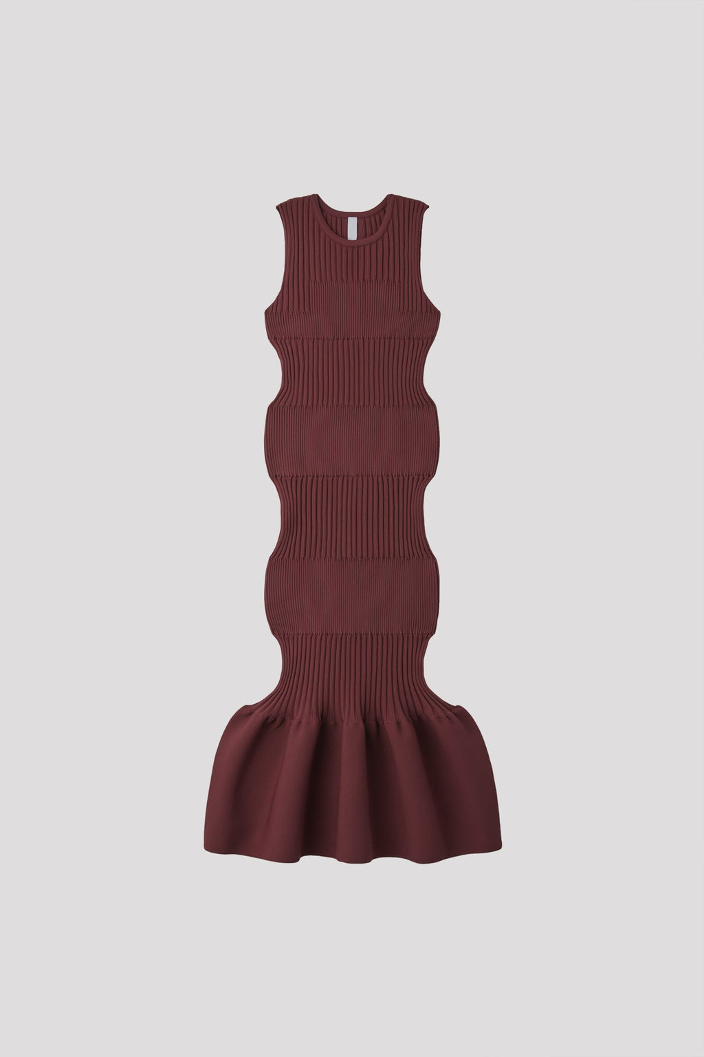 FLUTED SLEEVELESS MERMAID DRESS