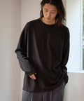 SUPER MERINO WOOL×INKEEP Crew Neck Long Sleeve T-Shirt