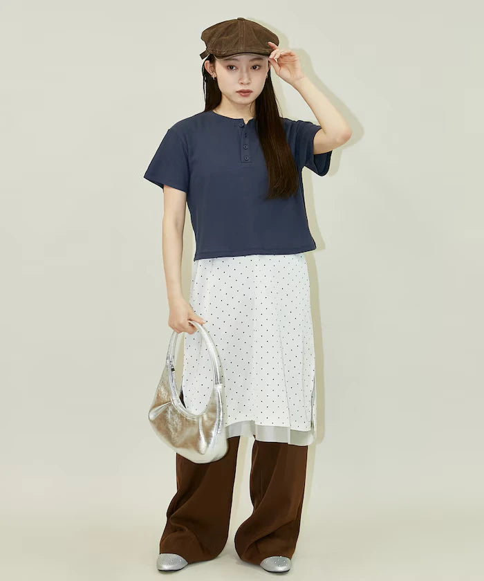 Light Waffle Henley Neck T-Shirt Limited Edition