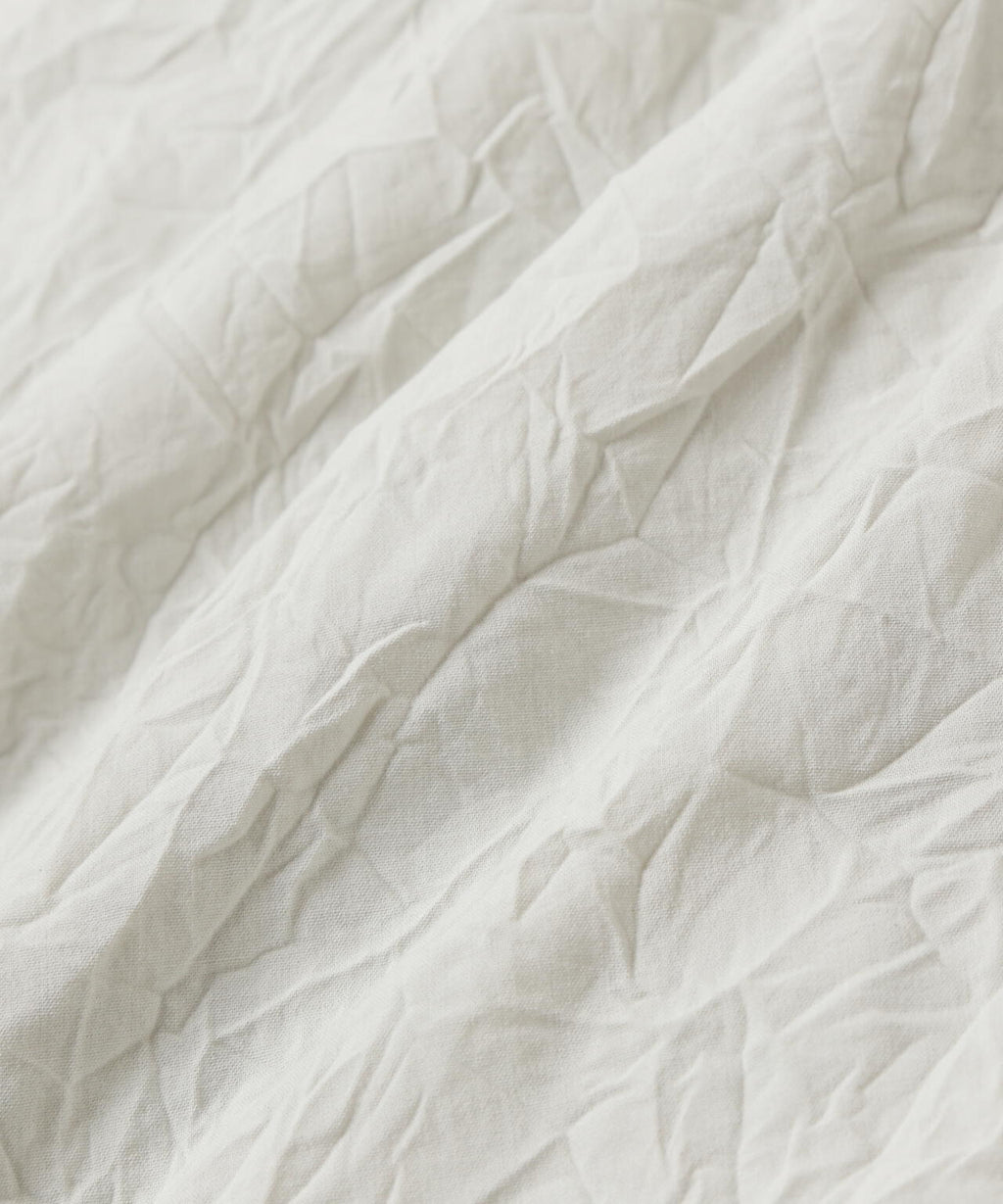 washer pleated open SS shirt (M)