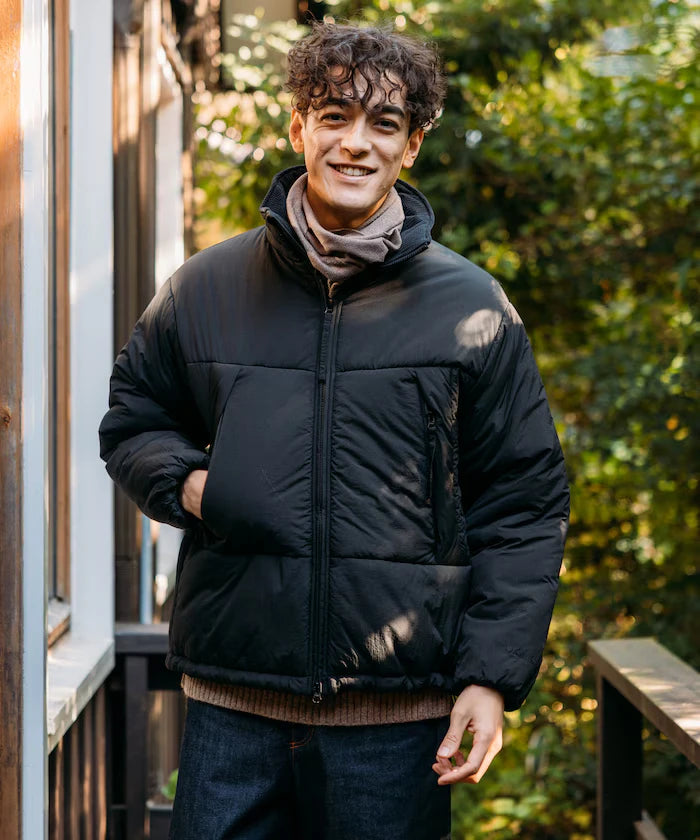 PRIMALOFT PUFF JACKET / Primaloft Stand Collar Puff Jacket / Insulated Blouson