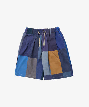 circular shorts bleu de travail five
