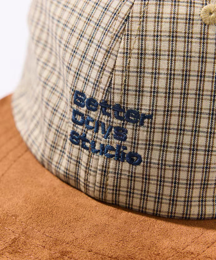 BetterDays Studio × FREAK'S STORE Two-Tone Flat Visor Check Cap