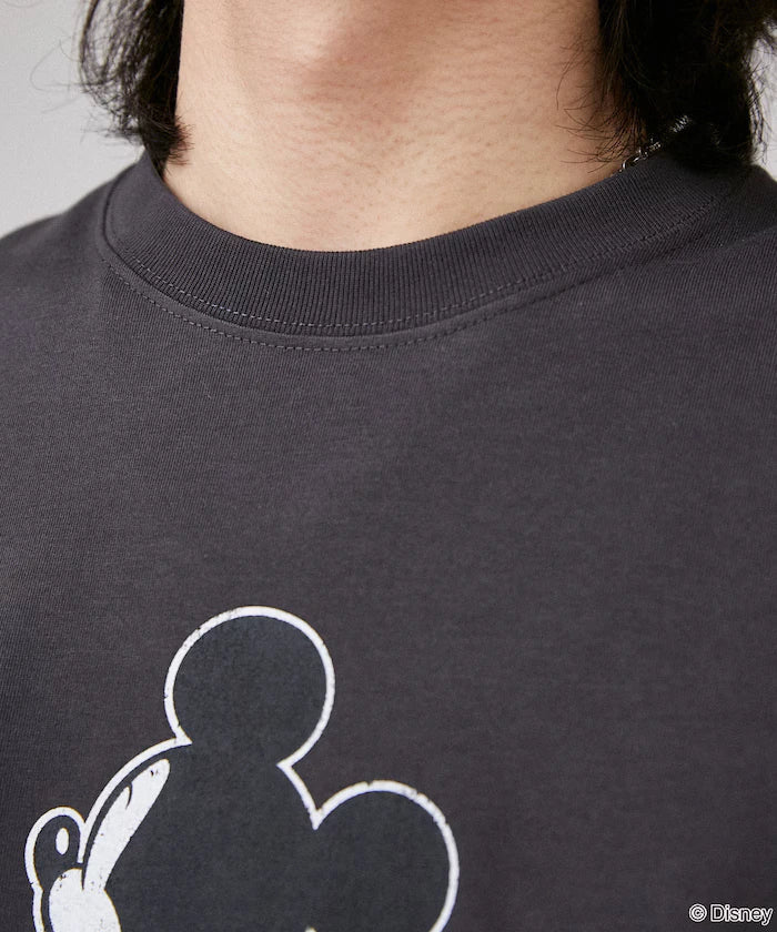 <Functional Material>Mickey Mouse & Minnie Mouse/Face T-Shirt Limited Edition