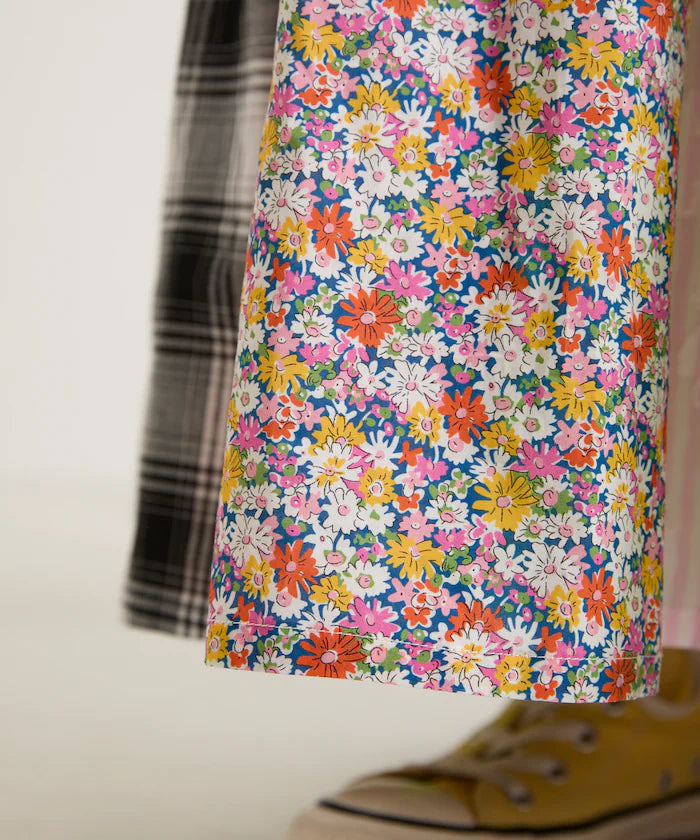 Patchwork Three-Tiered Camisole Dress