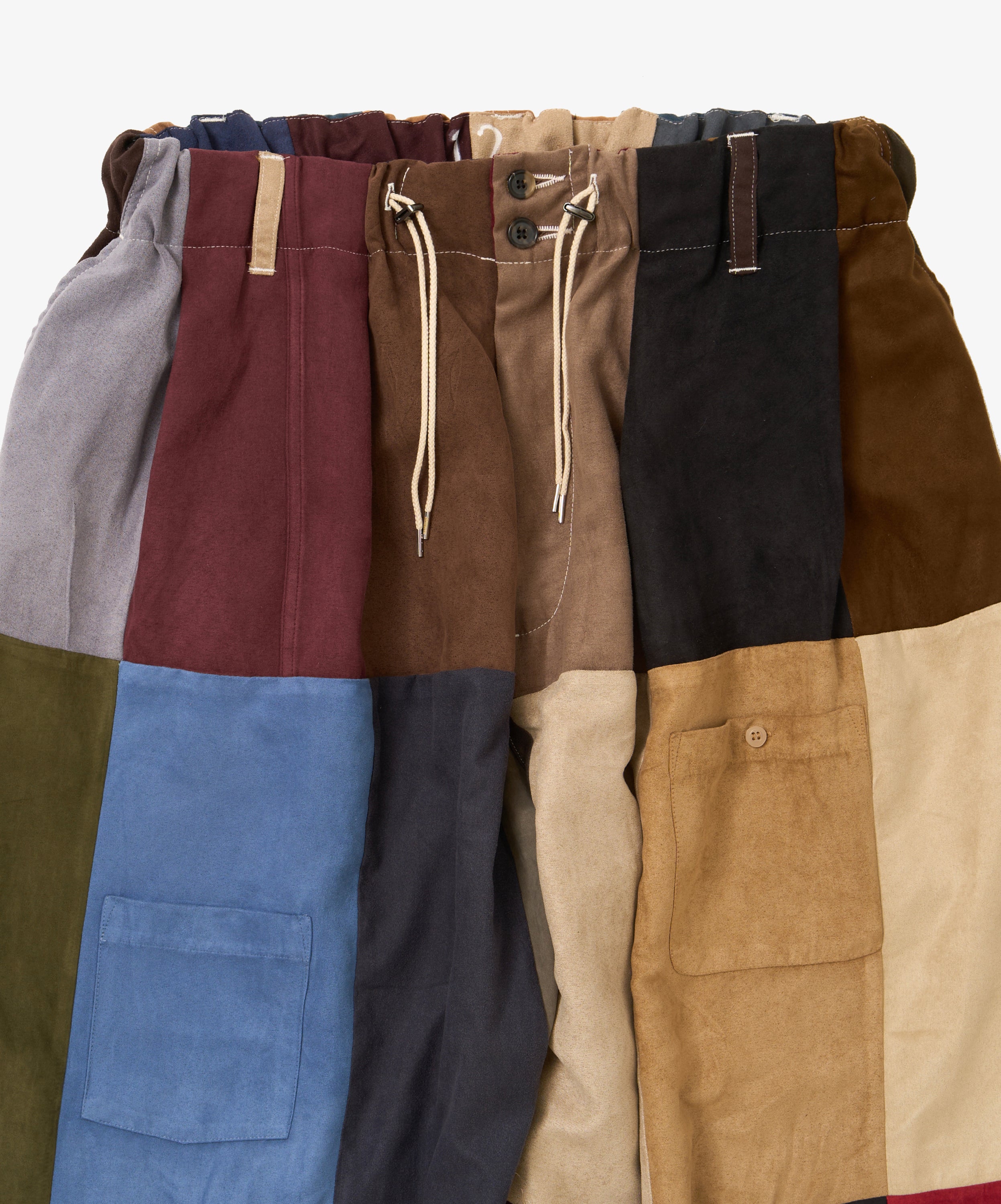 circular pants faux suede twelve