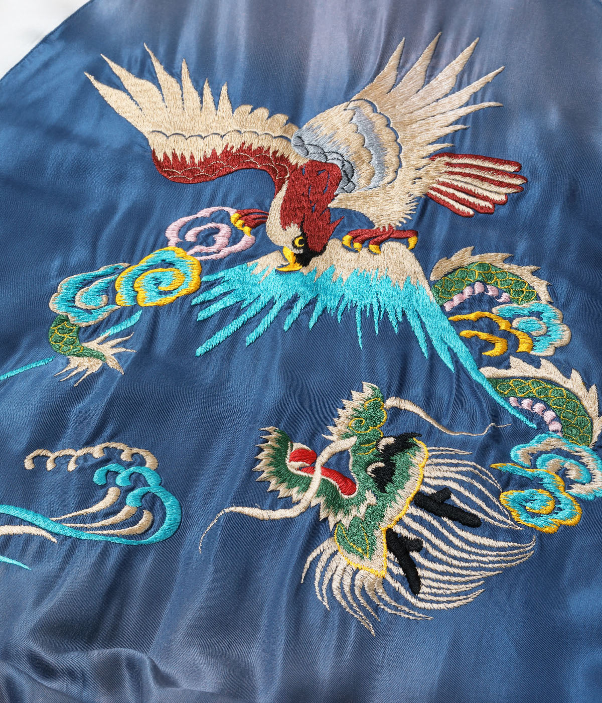 Early 1950s Style Acetate Souvenir Jacket ���EAGLE & DRAGON��� �� ���JAPAN MAP��� (AGING MODEL)