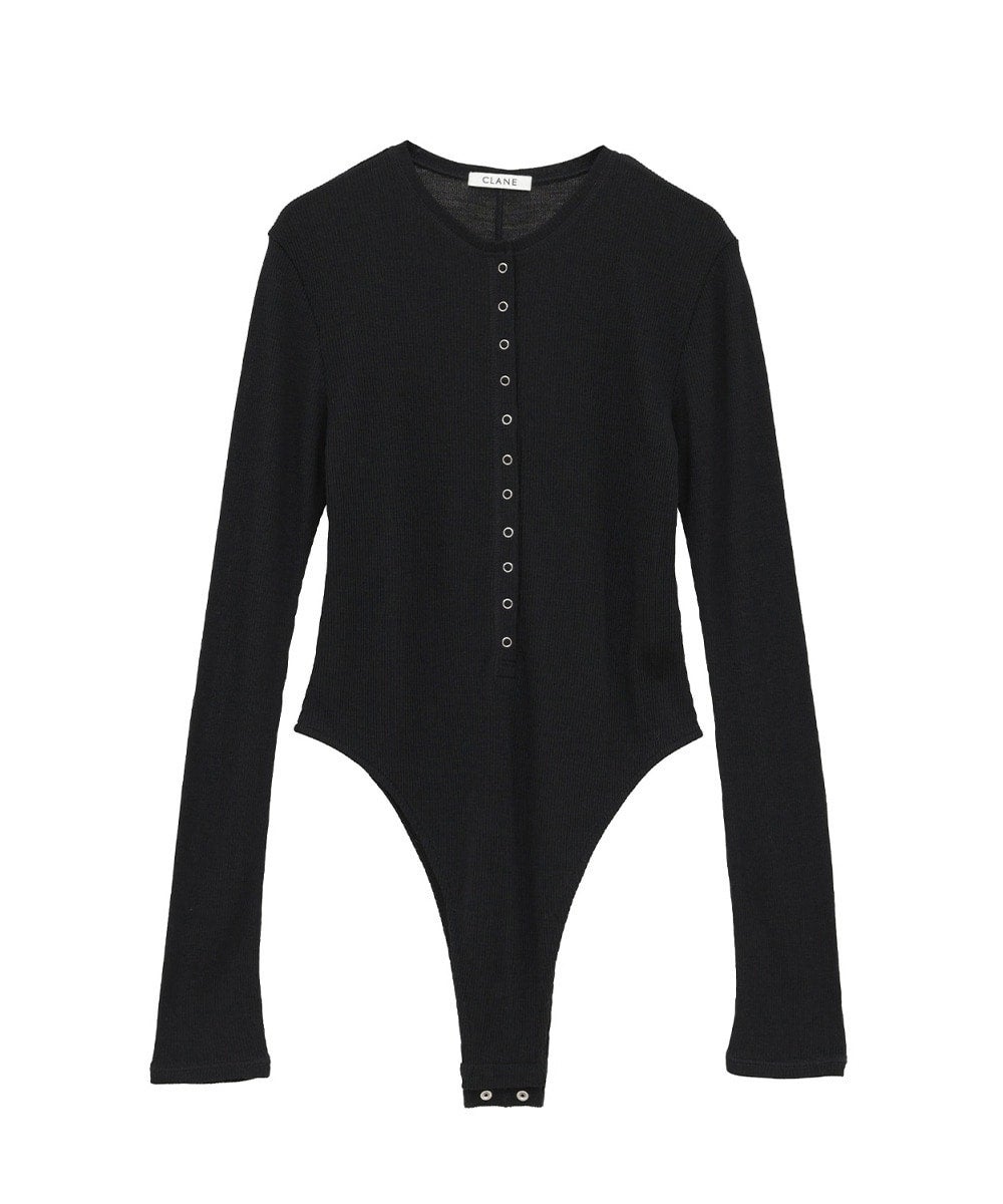 HENLEY NECK BODYSUIT