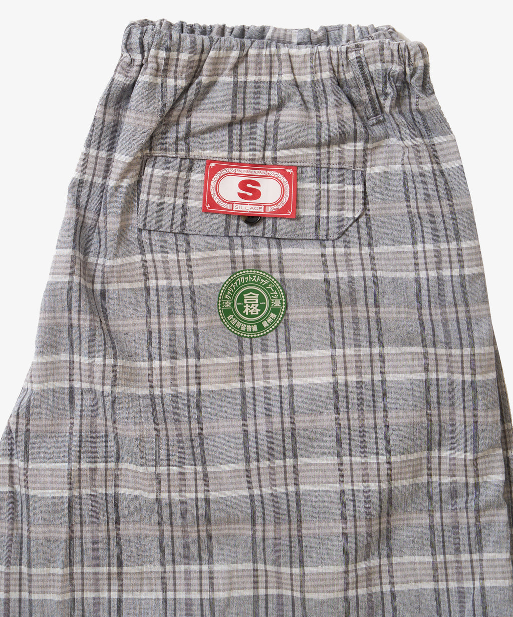 banshu ori circular fatigue short pants plaid