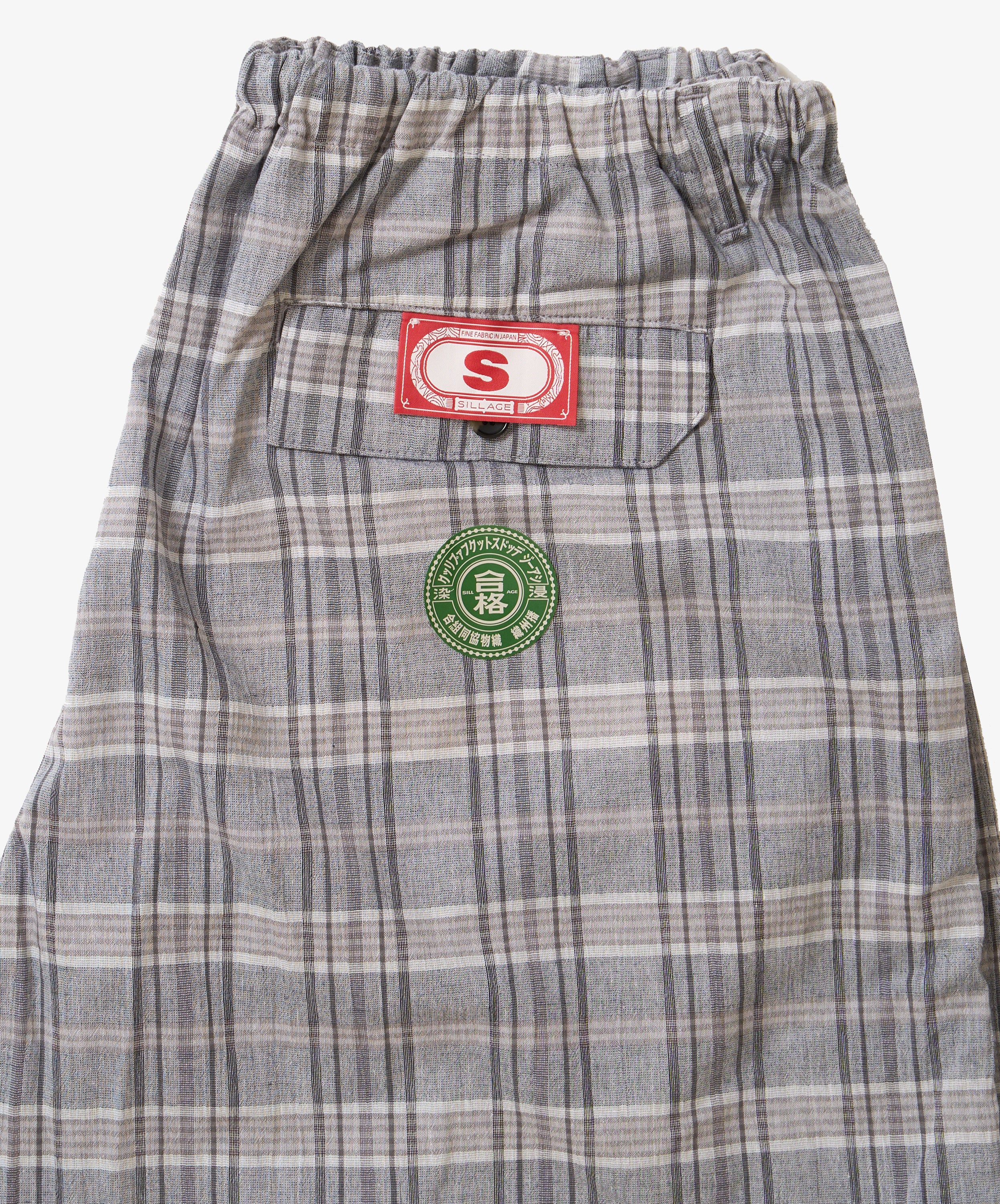 banshu ori circular fatigue short pants plaid