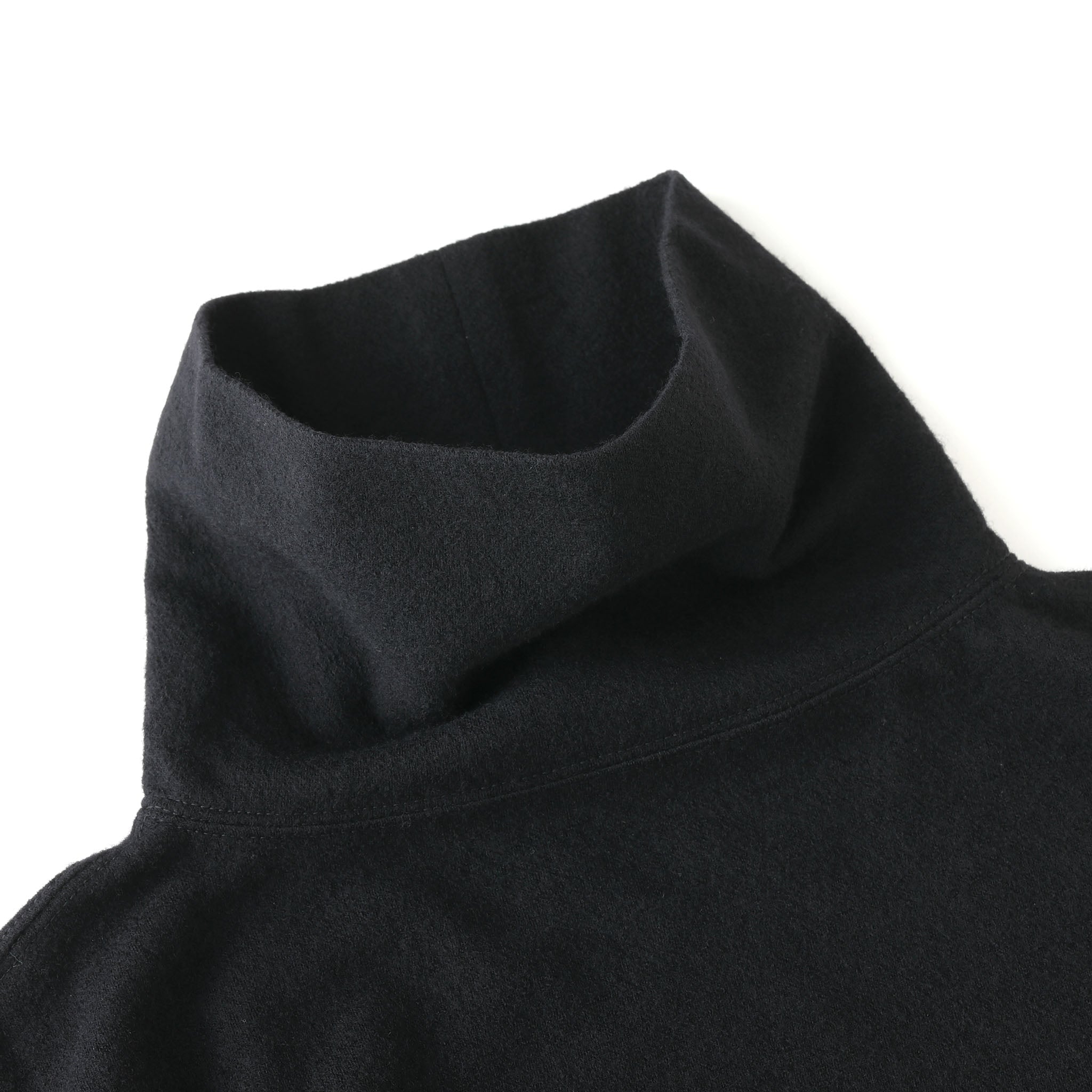 GL69414 / WASHBLE WOOL SUPER 140's LOOSE NECK SHIRT