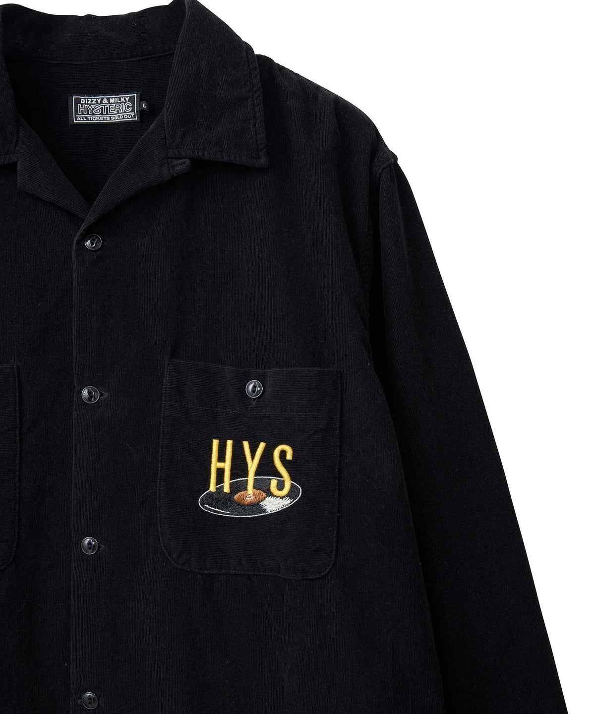 BREAK IT UP Embroidered Open Collar Shirt