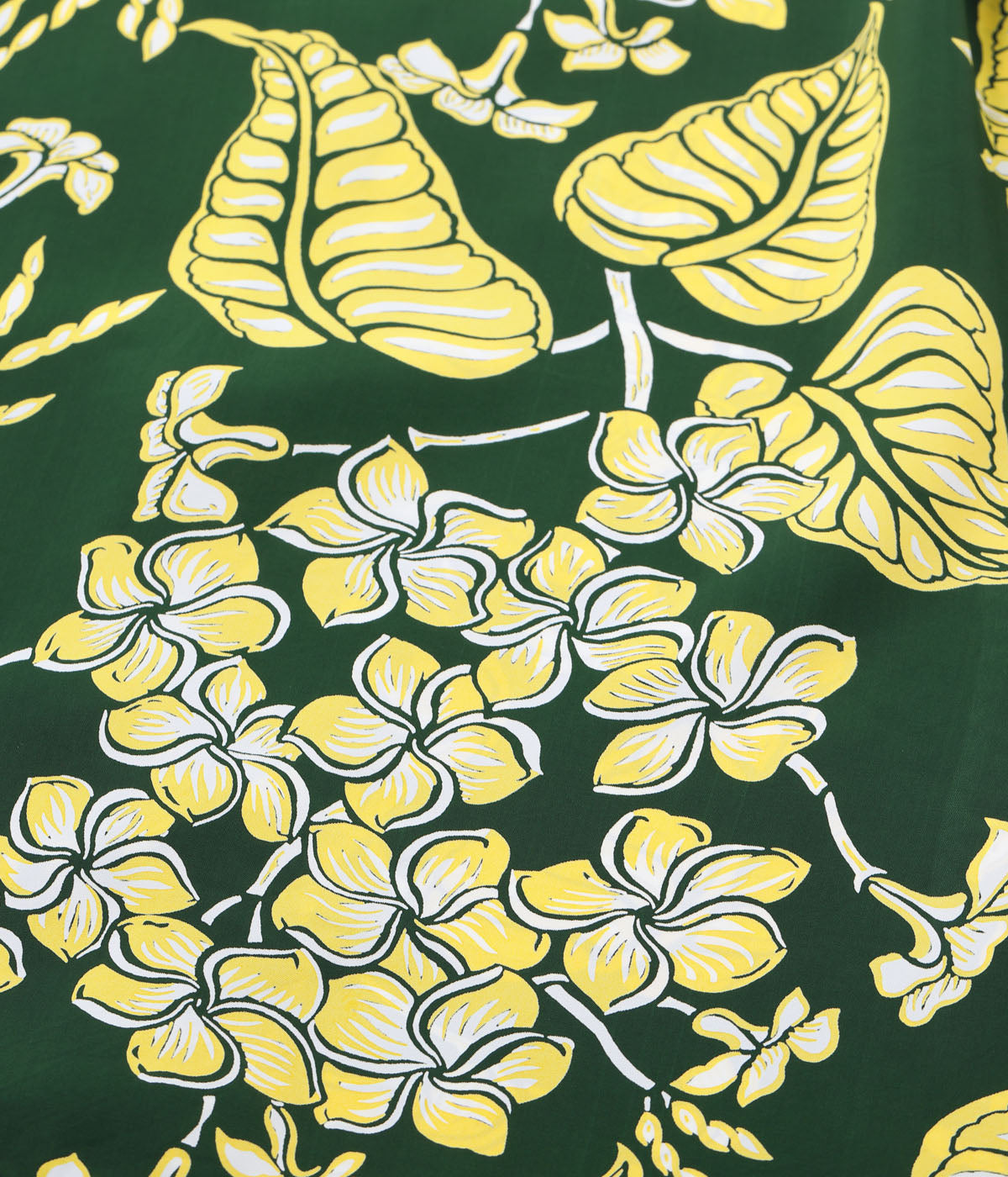 Rayon Hawaiian Shirt "Plumeria Blossoms"