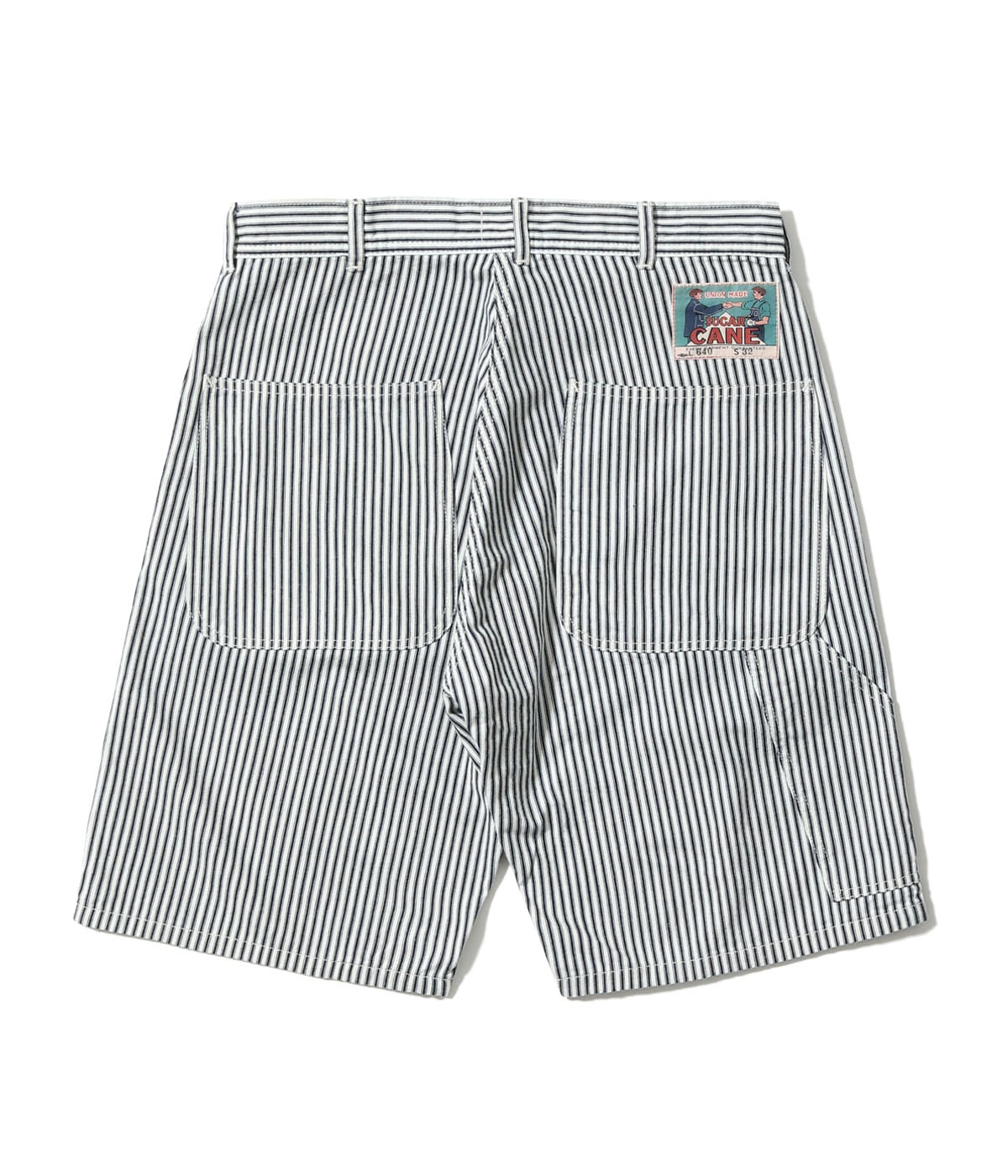 Fiction Romance 6oz. Indigo Stripe Double Knee Shorts
