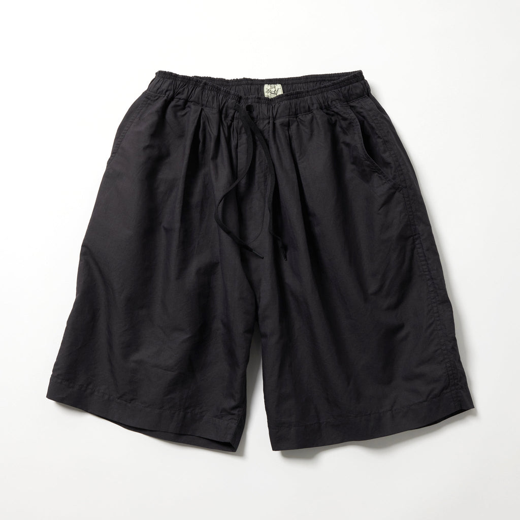 Cotton Ramie Broad Easy Wide Shorts