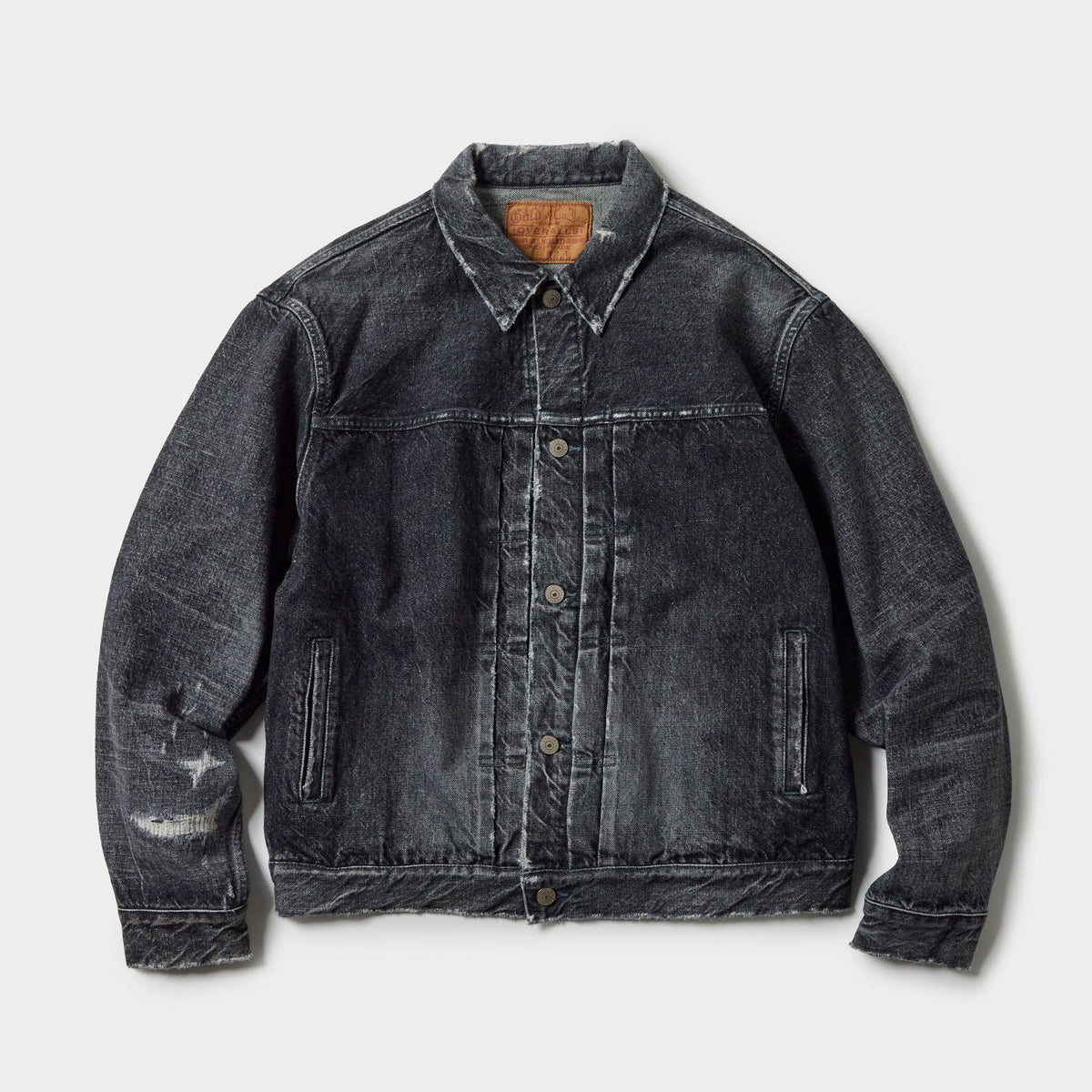 Recycled Waste Suvin Cotton Yarn 14oz. Denim Jacket Vintage Washed