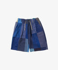 circular shorts bleu de travail four