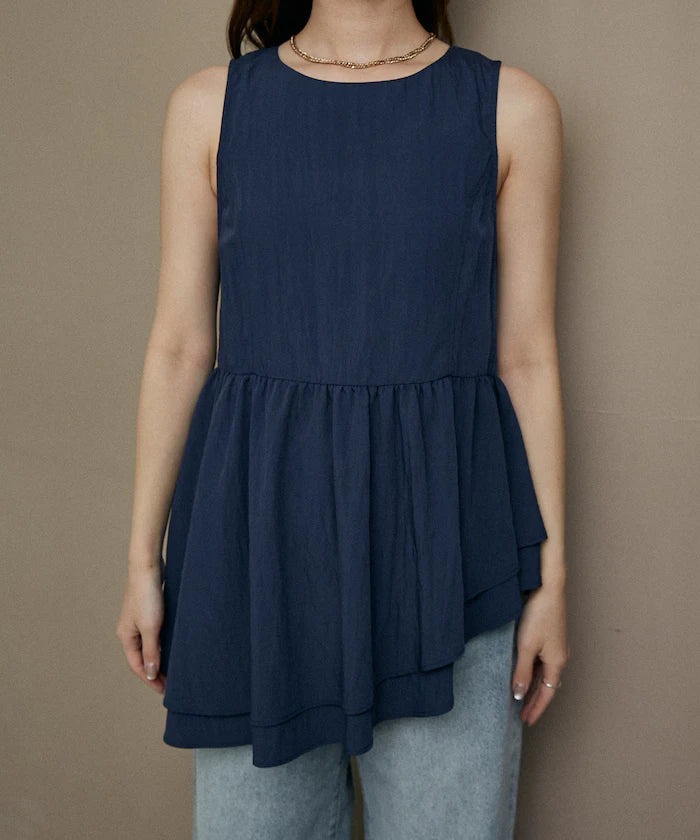 Nylon Washer Asymmetrical Blouse Limited Edition