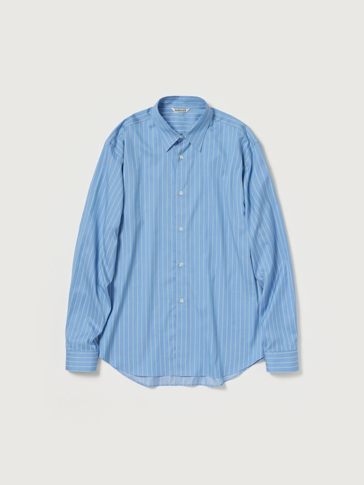 COTTON SILK STRIPE SHIRT