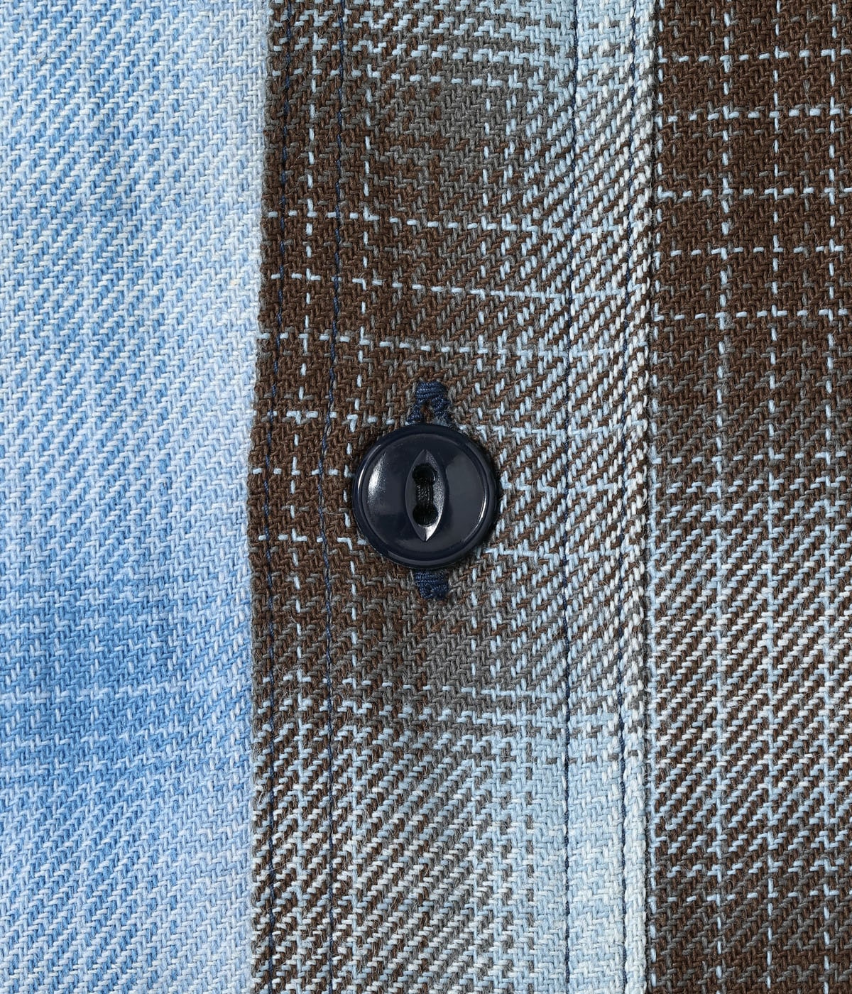 INDIGO OMBRE CHECK CRAZY WORK SHIRT