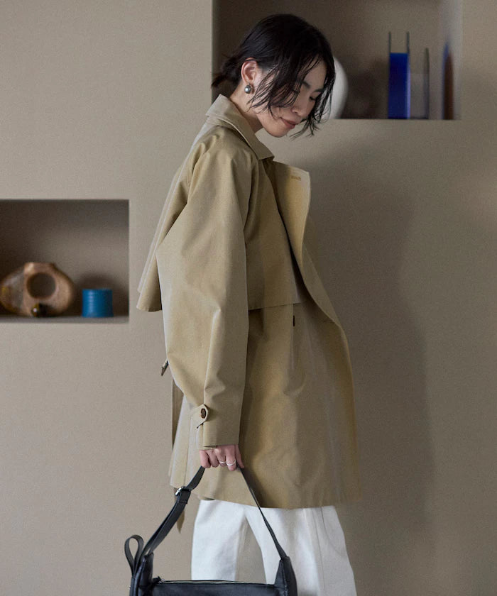 T/C Chambray Short Trench Coat