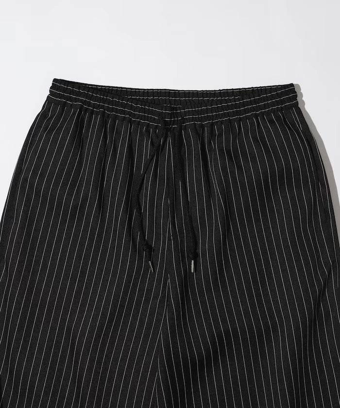 Spindle Stripe Easy Wide Pants / Compatible with Setup
