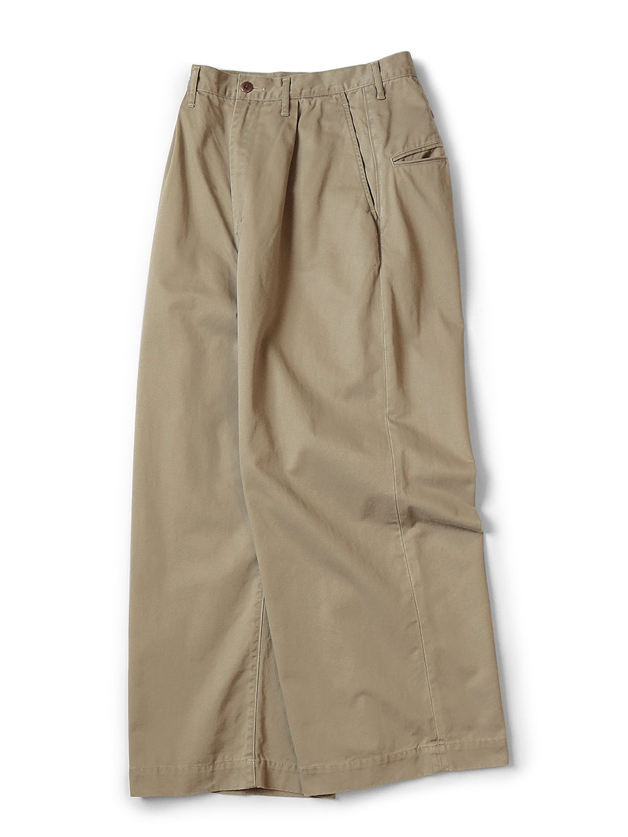 Chino High-Waist Wide-Leg Pants