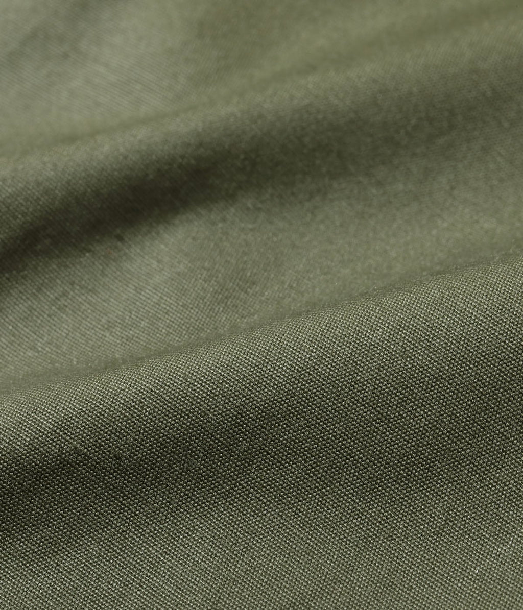 TROUSERS, MEN'S, COTTON WIND RESISTANT POPLIN, OLIVE GREEN, ARMY SHADE 107 SHORT LENGTH