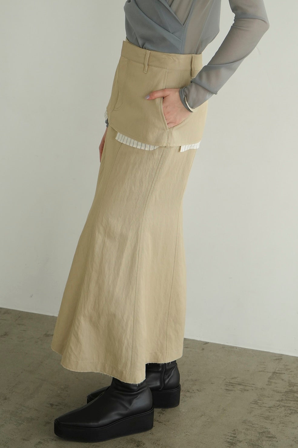 DOUBLE LAYRED SKIRT