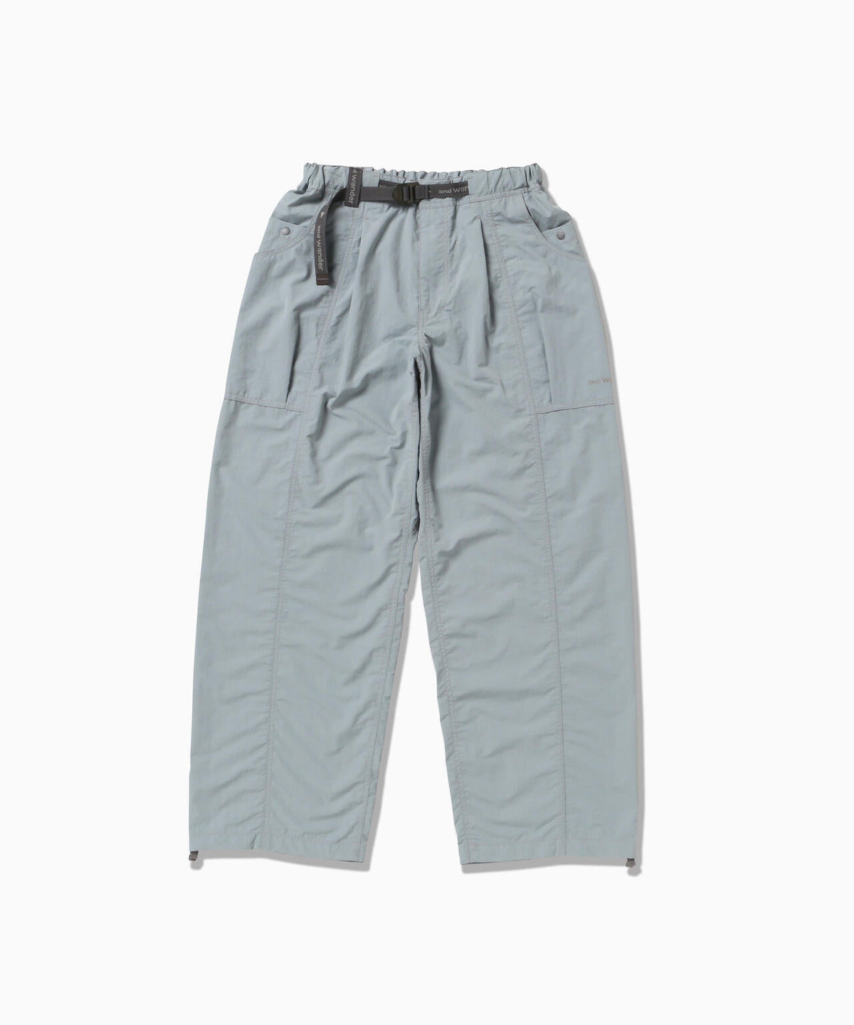 crinkled nylon pants