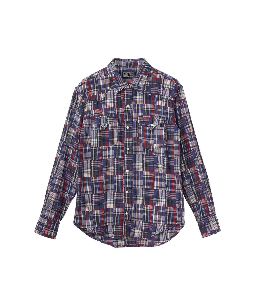 Double Gauze Check Western Shirt
