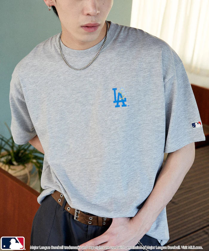 MLB One-Point Flower Embroidery T-Shirt