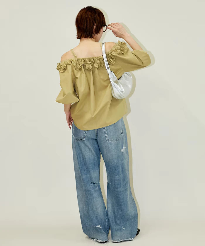 Frill Off-Shoulder Blouse Limited Edition