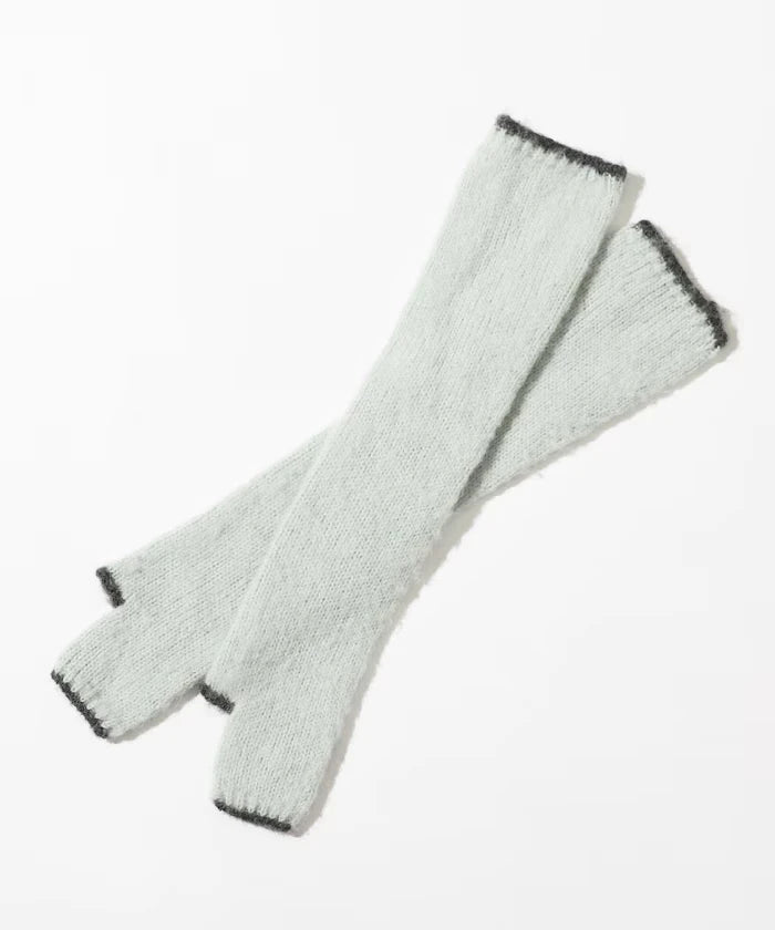 Alpaca Blend Bicolor Knit Gloves