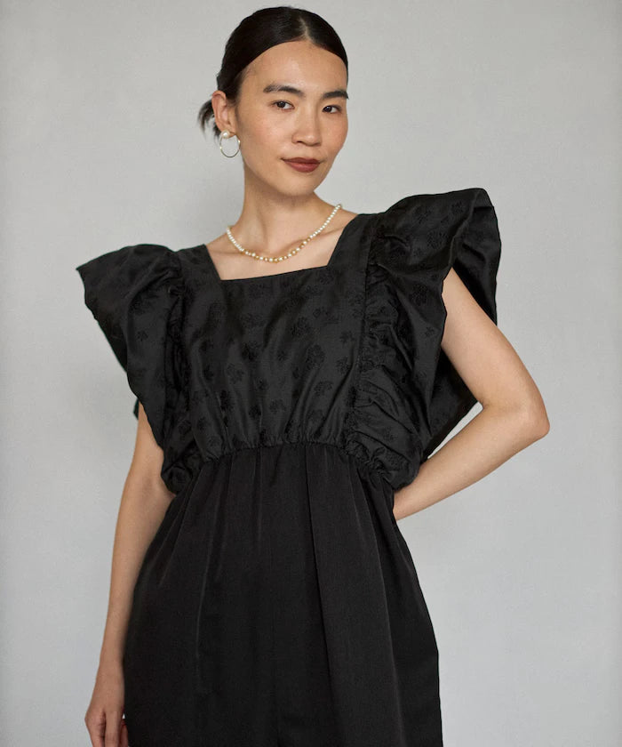 2WAY Flower Sheer Jacquard Docking All-in-One