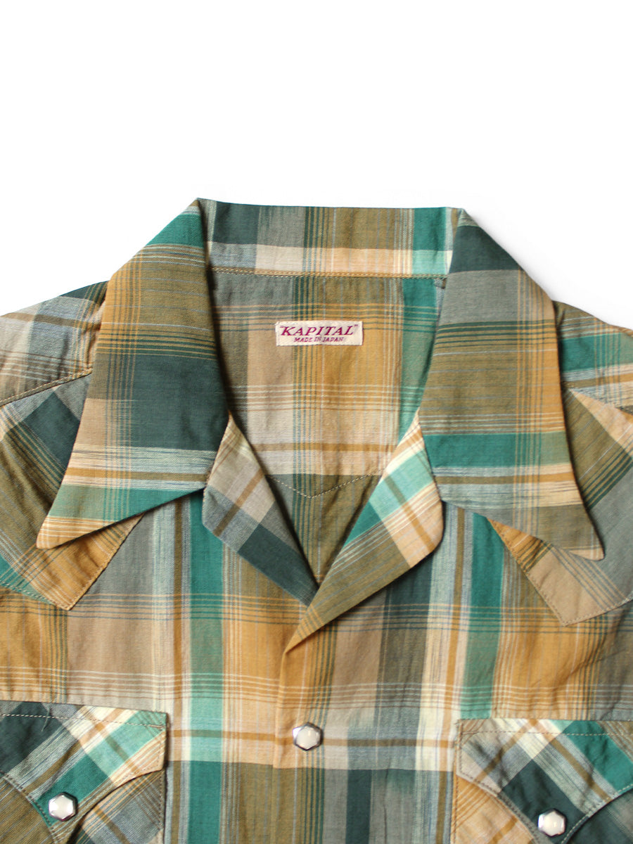 Ikat Check Love-ly Western Shirt