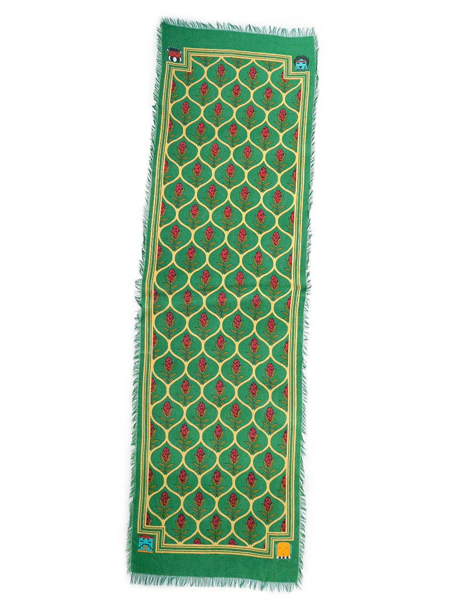 Rayon Disco Arabesque Pattern Shawl