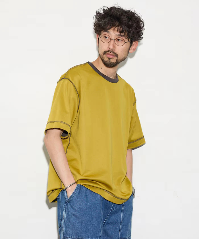 Relaxed Fit Reversible Cardboard Short Sleeve T-Shirt / Color Design
