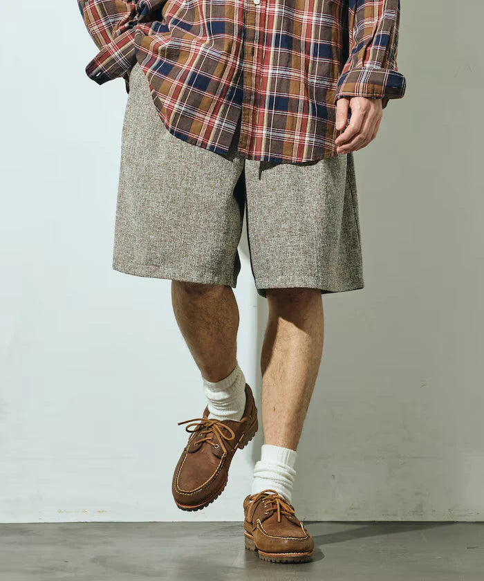 Summer Tweed Easy Wide Shorts / Compatible with Setup
