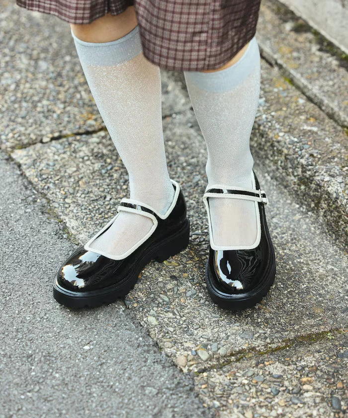 Sunny Rain Compatible Chunky Mary Jane Sneakers